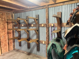 Tack room for boarding horses