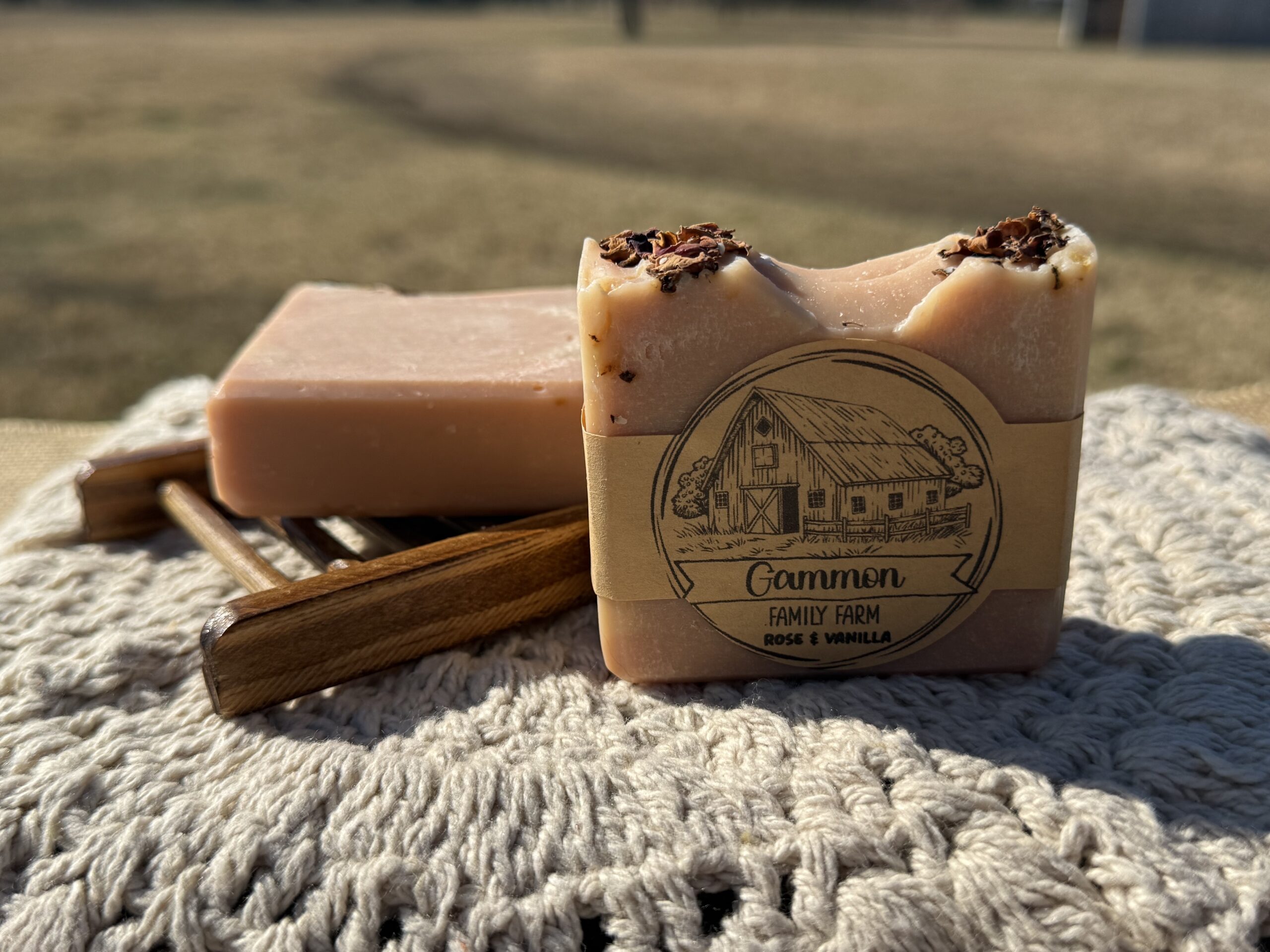 Rose and Vanilla goat milk soap