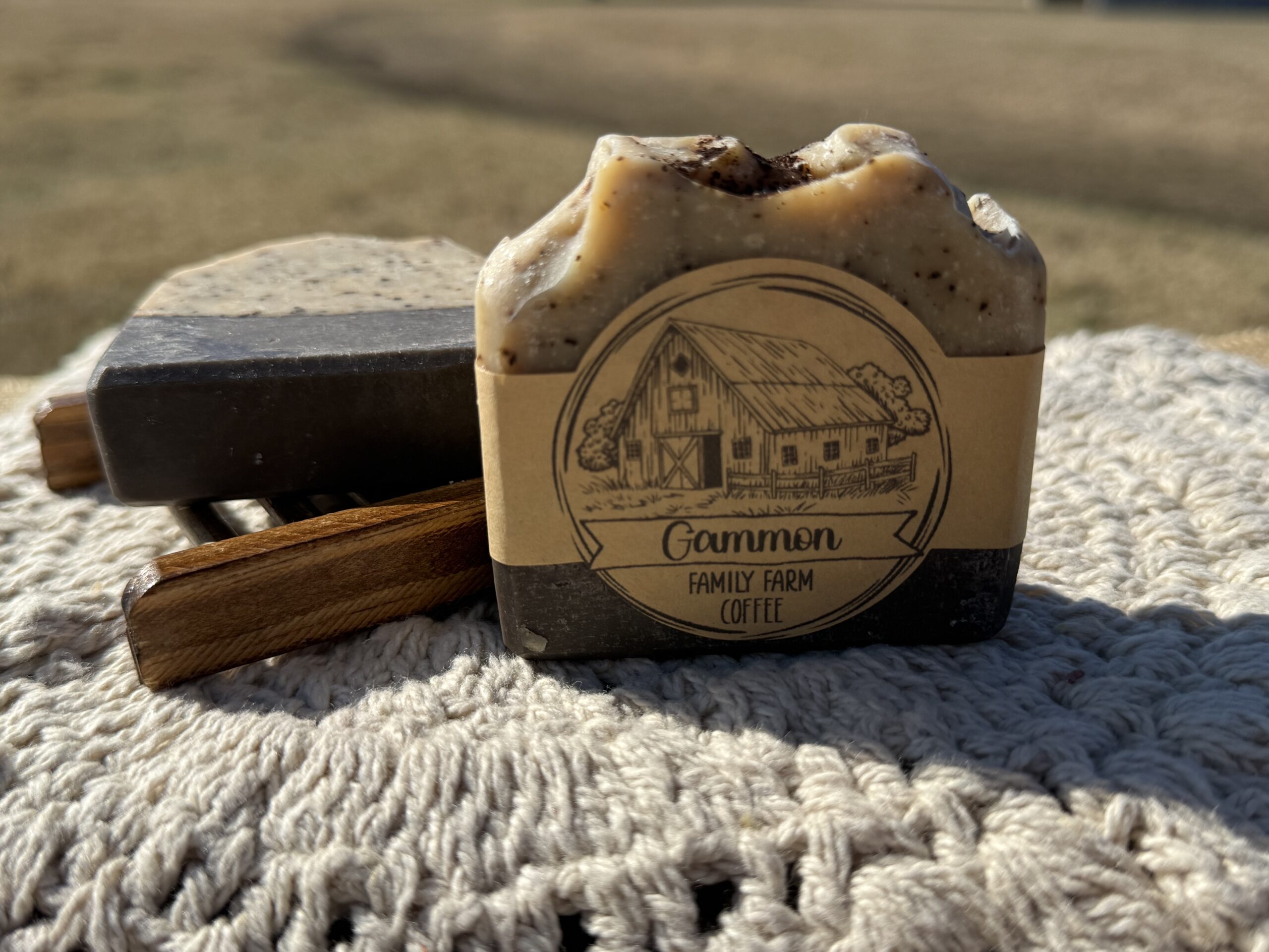 Coffee goat milk soap